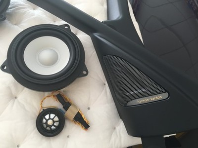 龍崗汽車音響改裝 深圳海外海寶馬3系改裝哈曼卡頓喇叭